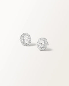 Boucles d'oreilles Hanae en or blanc
