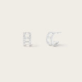Boucles d'oreilles Bianca en or blanc