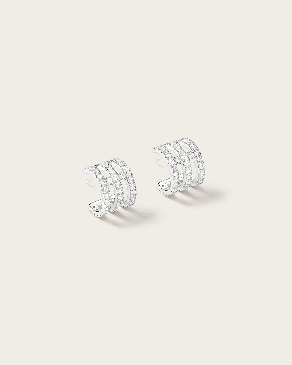 Boucles d'oreilles Eva en Or Blanc