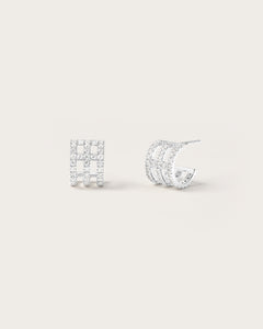 Boucles d'oreilles Eva en Or Blanc