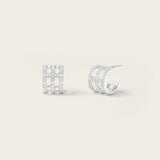 Boucles d'oreilles Eva en Or Blanc