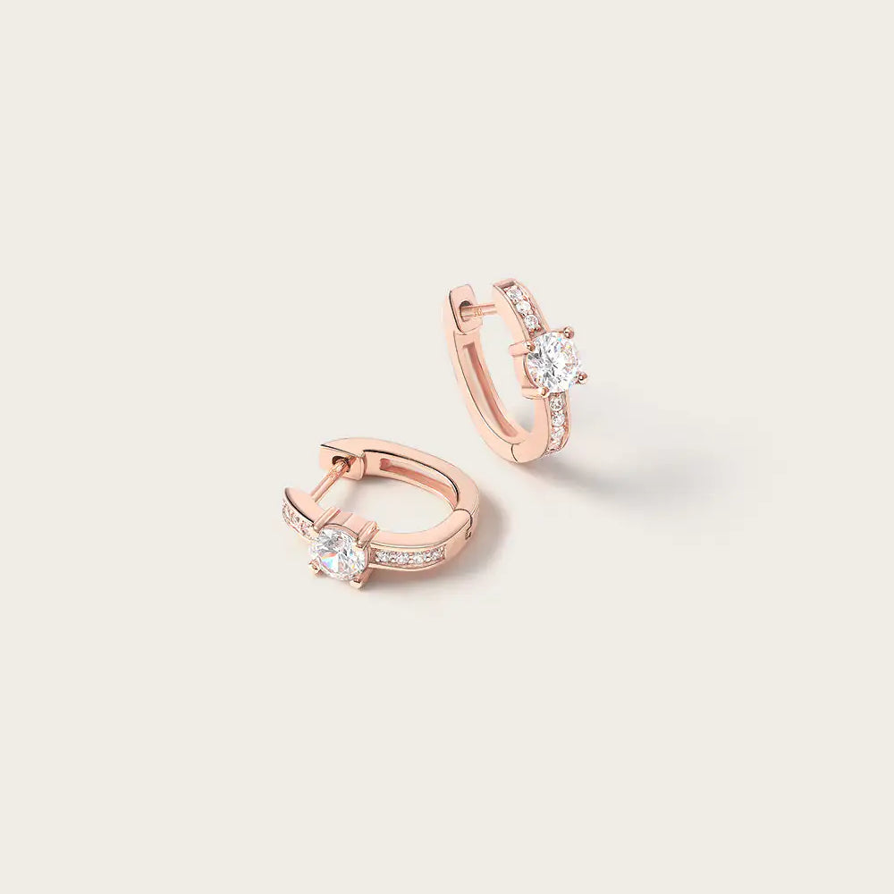 Boucles d'oreilles Cléa en Or Rose