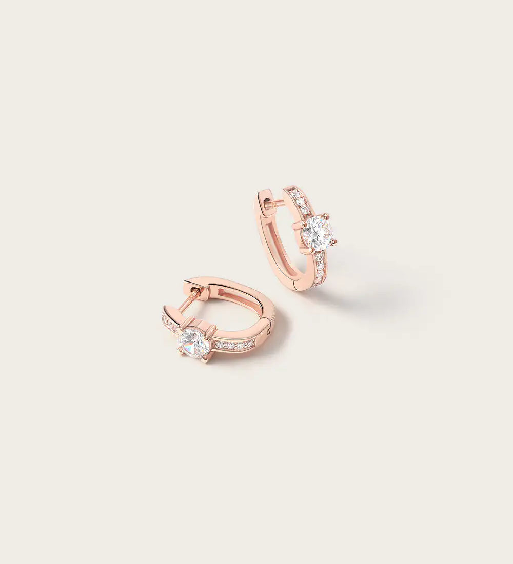 Boucles d'oreilles Cléa en Or Rose