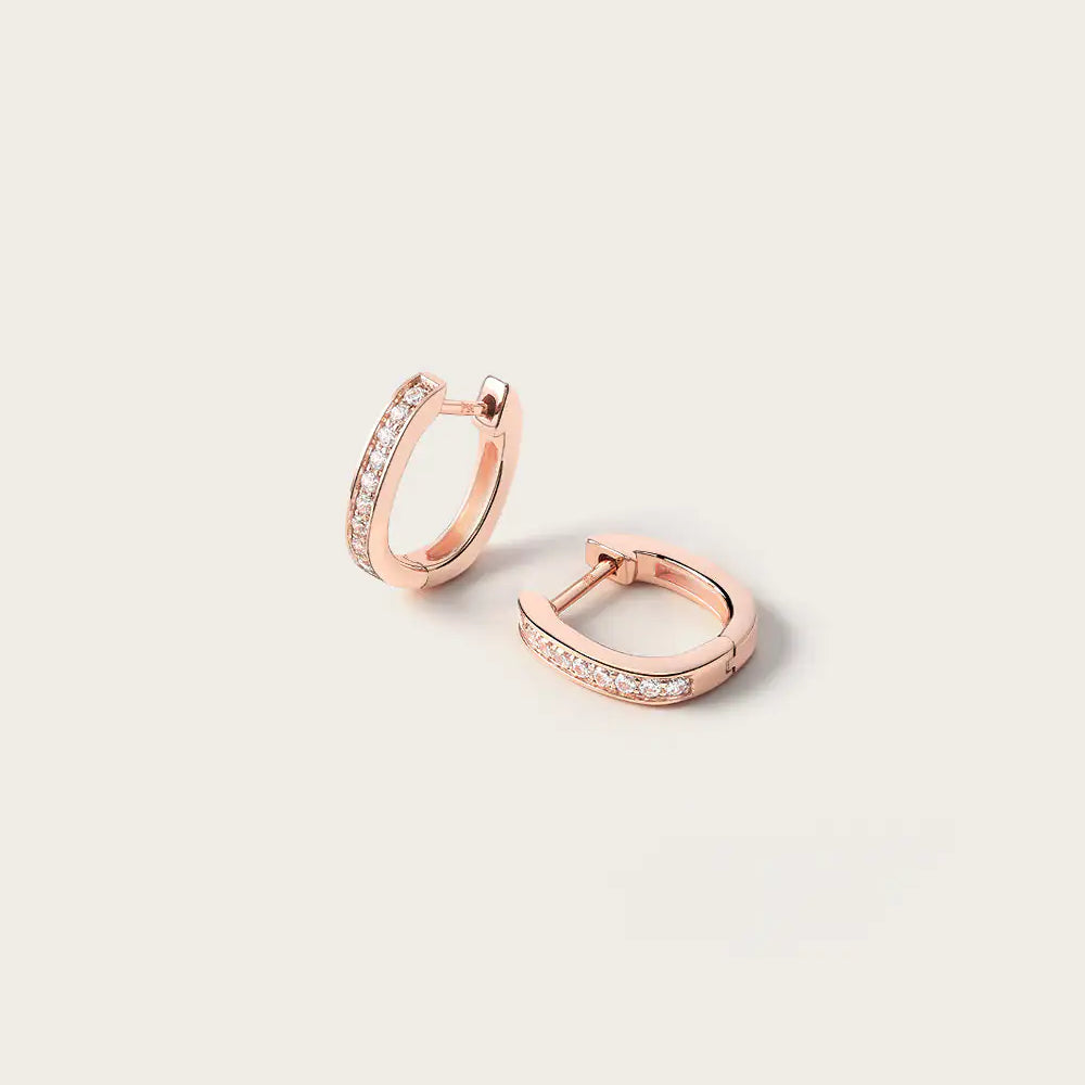 Boucles d'oreilles Elea en Or Rose