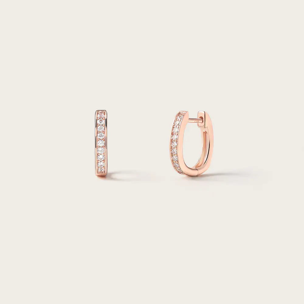 Boucles d'oreilles Elea en Or Rose