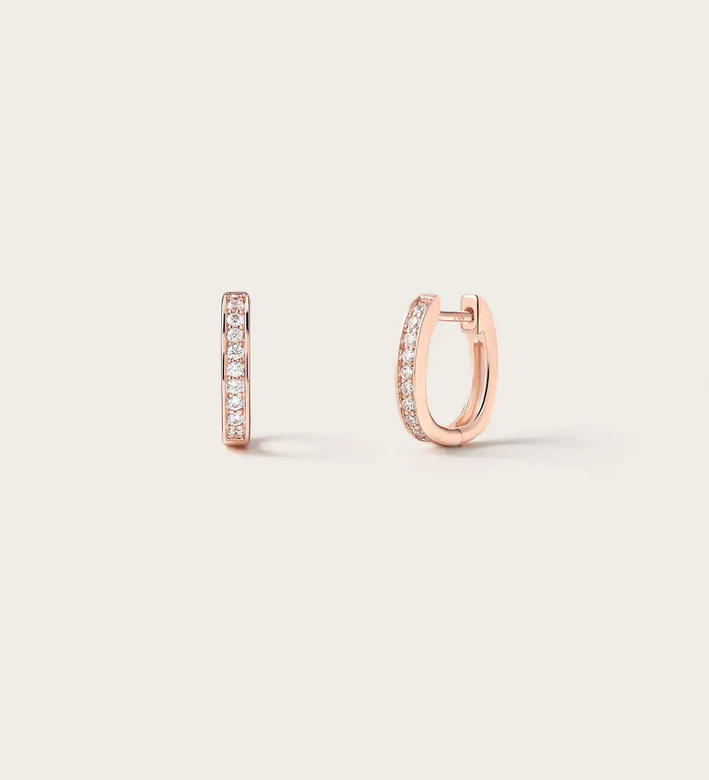 Boucles d'oreilles Elea en Or Rose