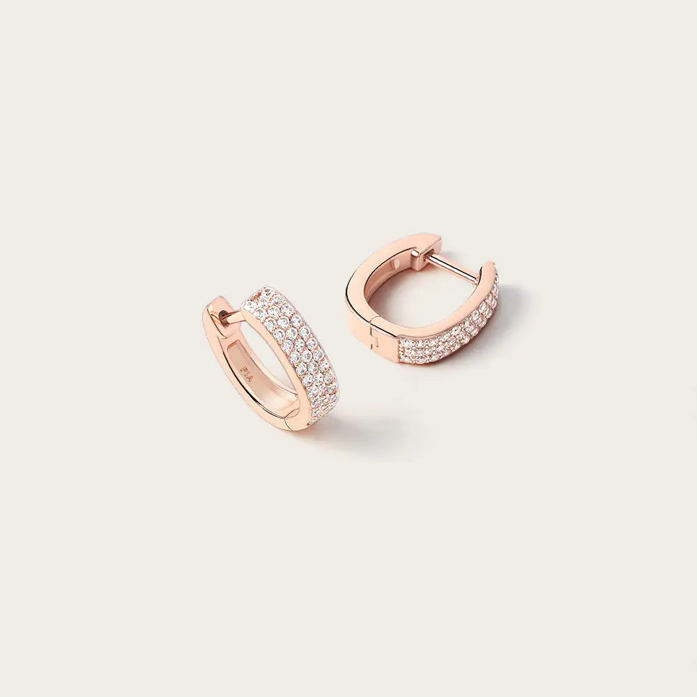 Boucles d'oreilles Sophia Or Rose