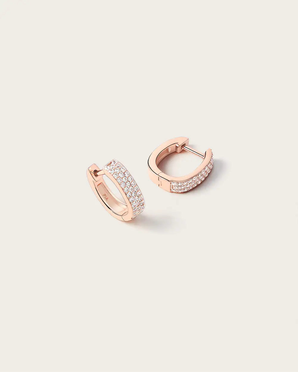 Boucles d'oreilles Sophia Or Rose