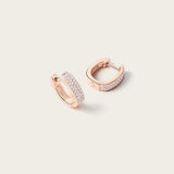 Boucles d'oreilles Sophia Or Rose