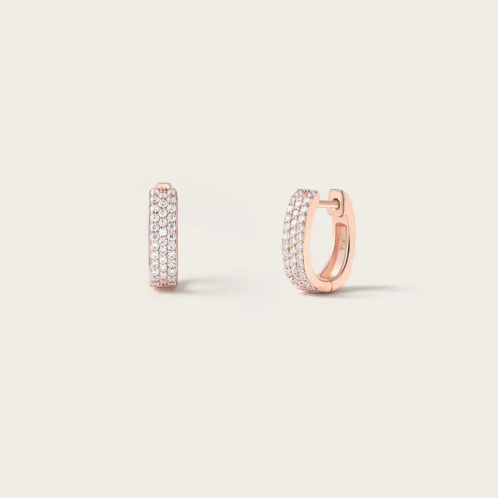 Boucles d'oreilles Sophia Or Rose
