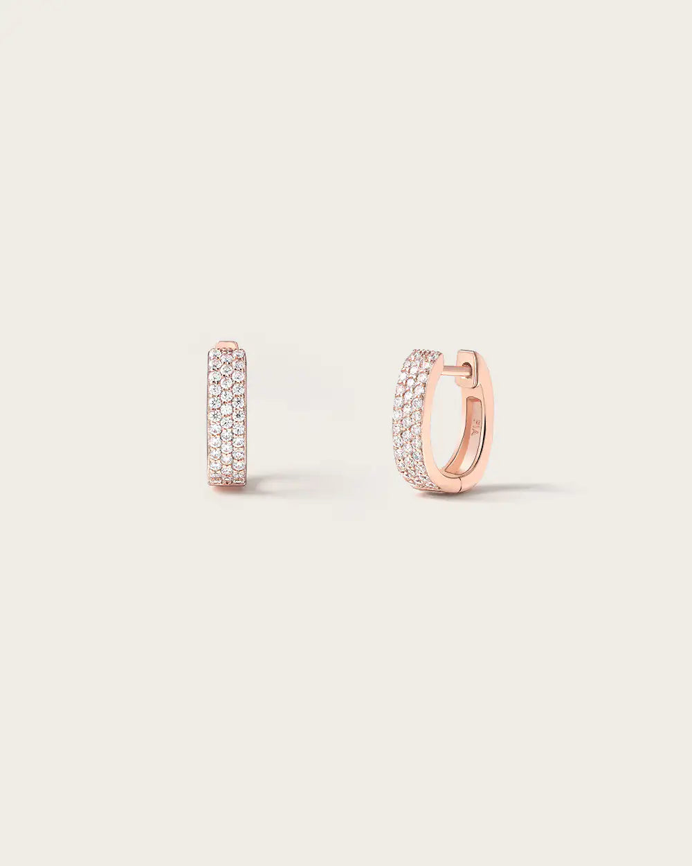 Boucles d'oreilles Sophia Or Rose
