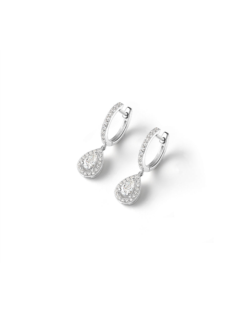 Boucles d'oreilles Laura 0.74 carat Or Blanc