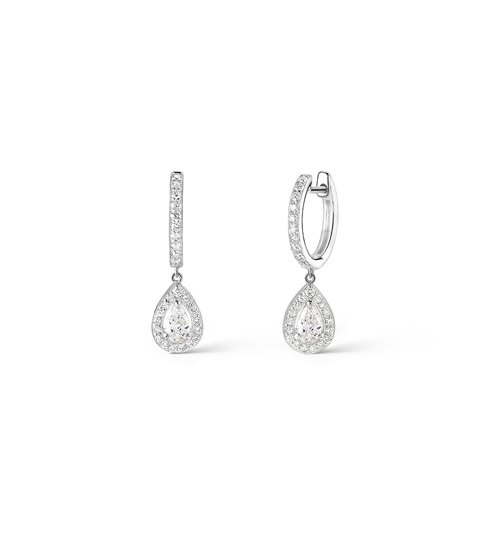 Boucles d'oreilles Laura 0.74 carat Or Blanc