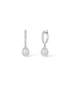 Boucles d'oreilles Laura 0.74 carat Or Blanc