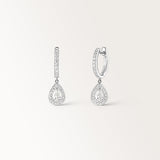 Boucles d'oreilles Laura 0.74 carat Or Blanc et diamant de synthèse