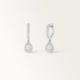 Boucles d'oreilles Laura 0.74 carat Or Blanc et diamant de synthèse