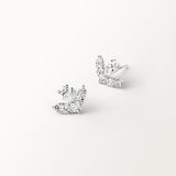 Boucles d'oreilles Grâce 0.84 carat en or blanc et diamant de synthèse