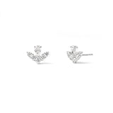 Boucles d'oreilles Grâce 0.84 carat en or blanc 