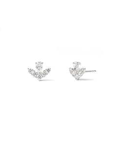 Boucles d'oreilles Grâce 0.84 carat en or blanc 