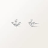 Boucles d'oreilles Grâce 0.84 carat en or blanc et diamant de synthèse