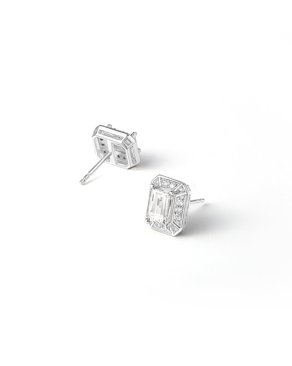 Boucles d'oreilles Oriane 1.564 carats en Or Blanc