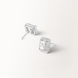 Boucles d'oreilles Oriane 1.564 carats en Or Blanc et diamant de synthèse
