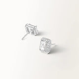 Boucles d'oreilles Oriane 1.564 carats en Or Blanc et diamant de synthèse