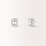 Boucles d'oreilles Oriane 1.564 carats en Or Blanc et diamant de synthèse