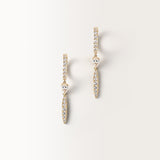 Boucles d'oreilles Alba 0.9 carat en Or Jaune et diamant de synthèse
