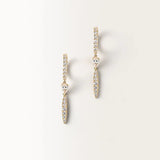 Boucles d'oreilles Alba 0.9 carat en Or Jaune et diamant de synthèse