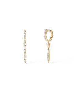 Boucles d'oreilles Leina 0.9 carat en Or Jaune