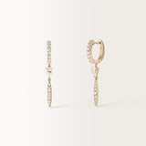Boucles d'oreilles Alba 0.9 carat en Or Jaune et diamant de synthèse