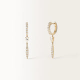 Boucles d'oreilles Alba 0.9 carat en Or Jaune et diamant de synthèse
