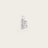 Lettre B en Or Blanc 