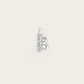 Lettre B en Or Blanc 