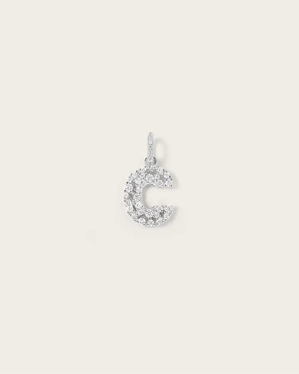 Lettre C Or Blanc