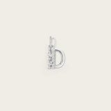 Lettre D en Or Blanc 