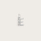 Lettre E en Or Blanc