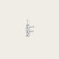 Lettre F en Or Blanc