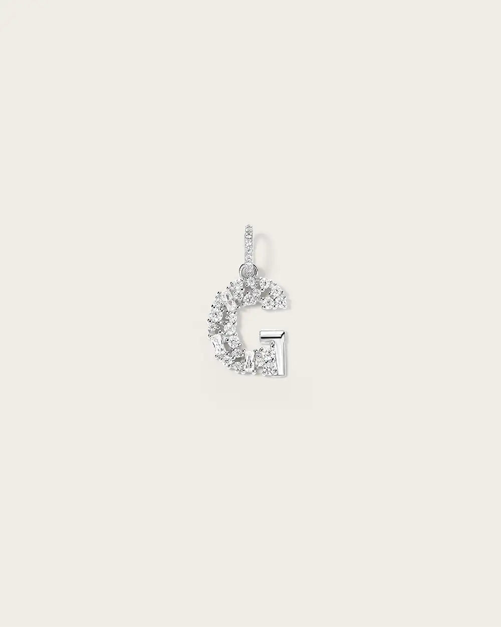Lettre G en Or Blanc