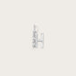 Lettre H en Or Blanc