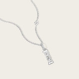 Pendentif I Or Blanc