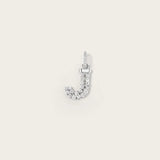 Lettre J en Or Blanc