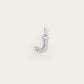 Lettre J en Or Blanc