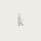 Lettre K en Or Blanc
