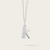 Pendentif K Or Blanc