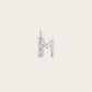 Lettre M en Or Blanc