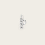 Lettre P en Or Blanc