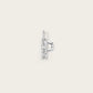 Lettre P en Or Blanc