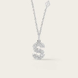 Pendentif S Or Blanc